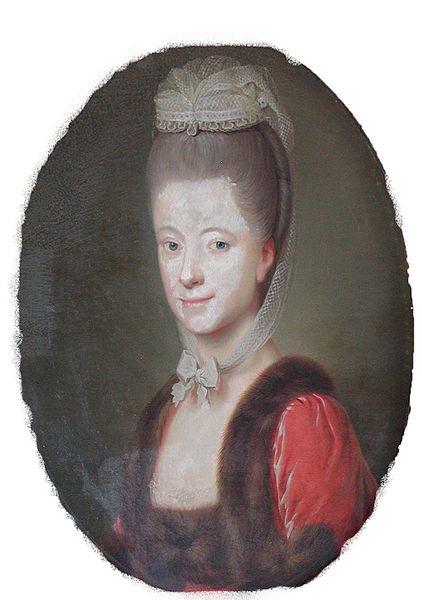 Jens Juel Portrait of Agnete Marie Hielmstierne (1753-1838), wife of Marcus Gerhard Rosen Crone oil painting image